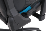 Geekd Vulcan Gaming Chair Svart/Blå - Topp PU-läder - Upp Till 120 KG