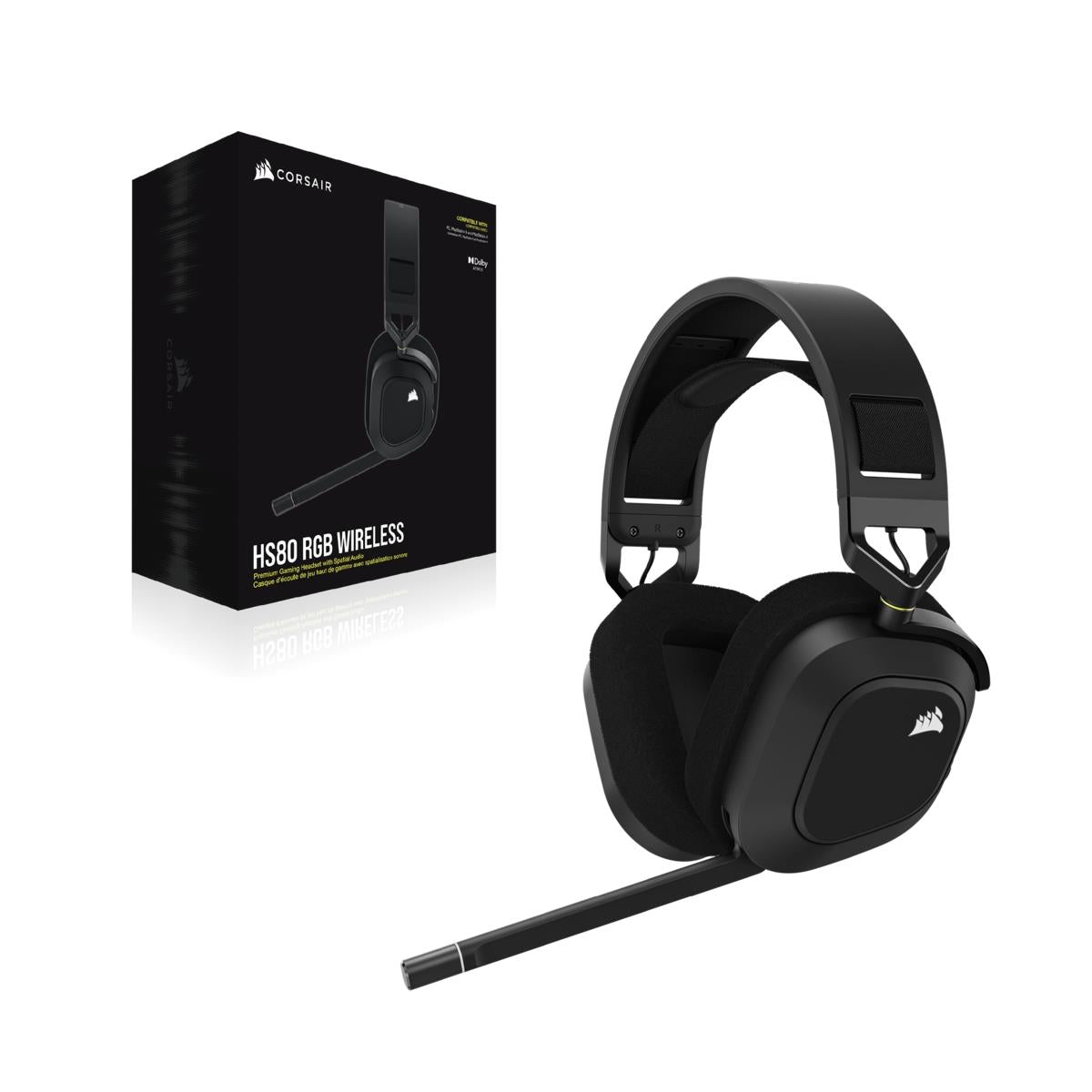 Corsair Gaming HS80 RGB TRÅDLÖS Carbon