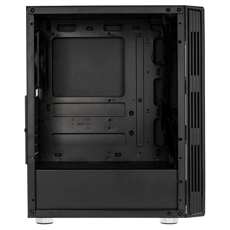 Kolink Nimbus RGB Midi-Tower, härdat glas - Svart