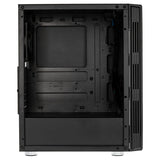 Kolink Nimbus RGB Midi-Tower, härdat glas - Svart