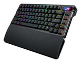 ASUS ROG Azoth Extreme – set skråt forfra (vinkel 3); tastaturlayout illustrativt
