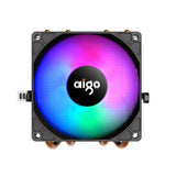 CPU Aktiv Kylning Aigo CC94 RGB (kylfläns + Fläkt 90x90) Svart