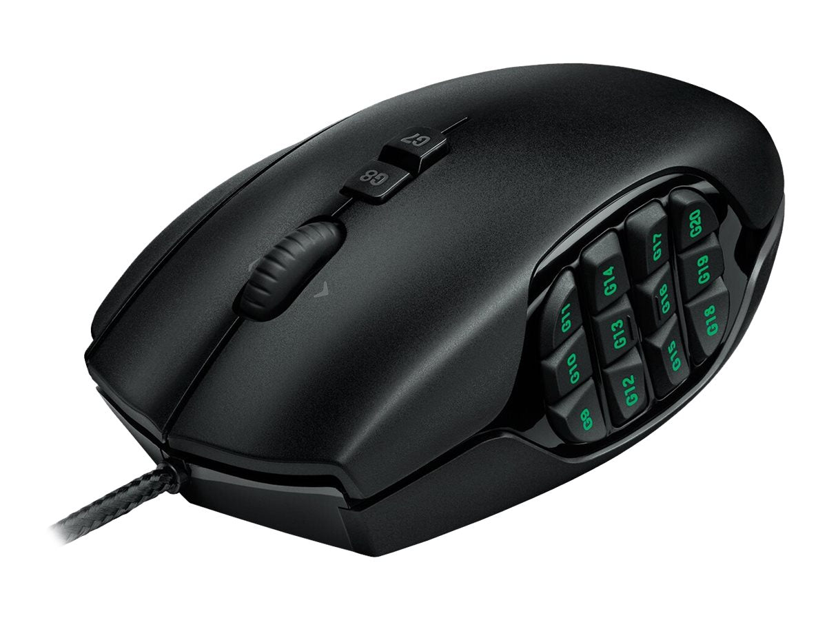 Logitech Gaming Mouse G600 MMO Laserkabel Svart