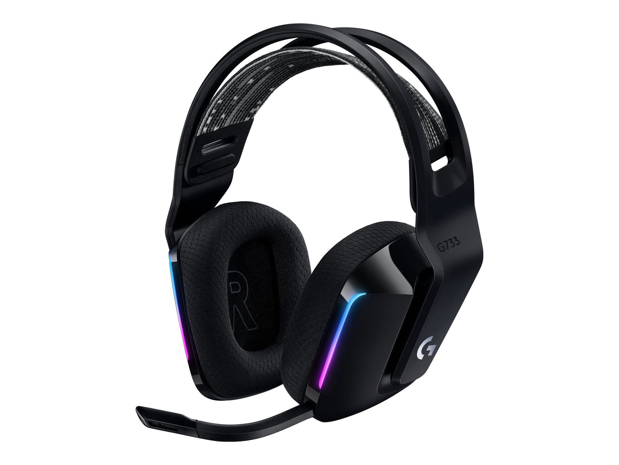 Logitech G G733 LIGHTSPEED Trådlös RGB Svart