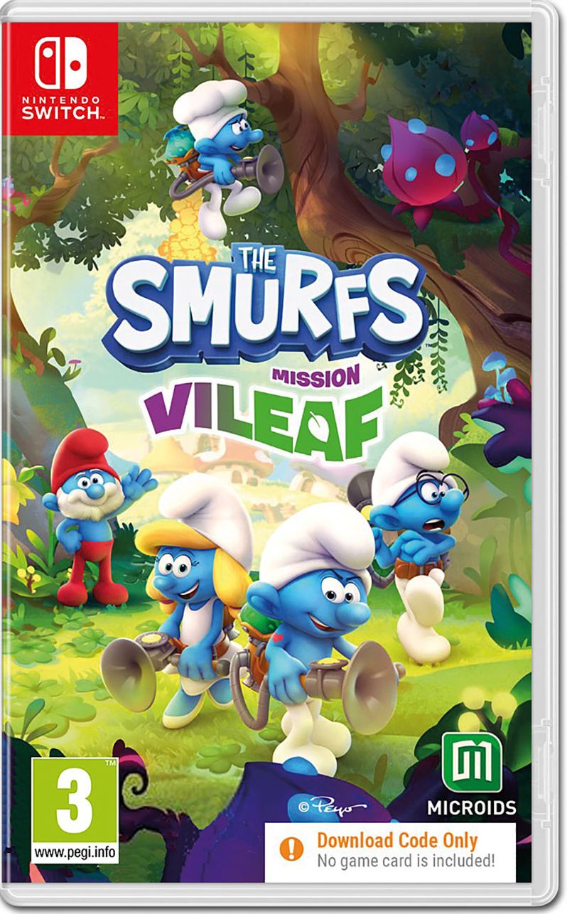 The Smurfs: Mission Vileaf (Code in a Box) – omslag til Nintendo Switch