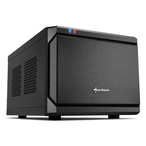 Sort Sharkoon QB ONE Mini-ITX-kabinet med meshfront og USB-porte