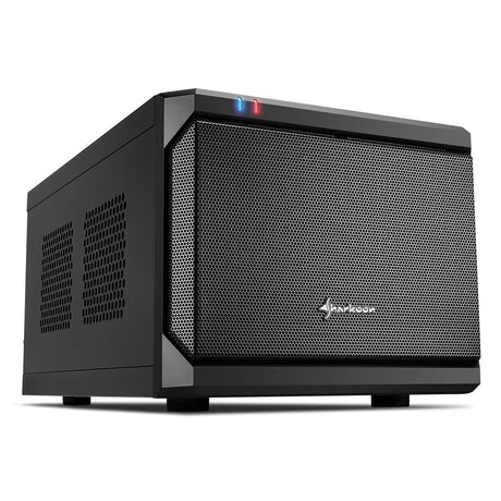 Sort Sharkoon QB ONE Mini-ITX-kabinet med meshfront og USB-porte
