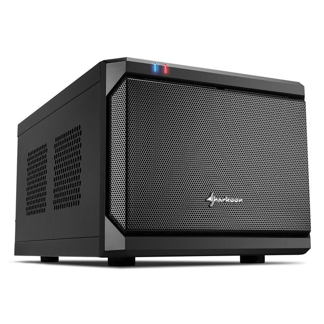 Sort Sharkoon QB ONE Mini-ITX-kabinet med meshfront og USB-porte