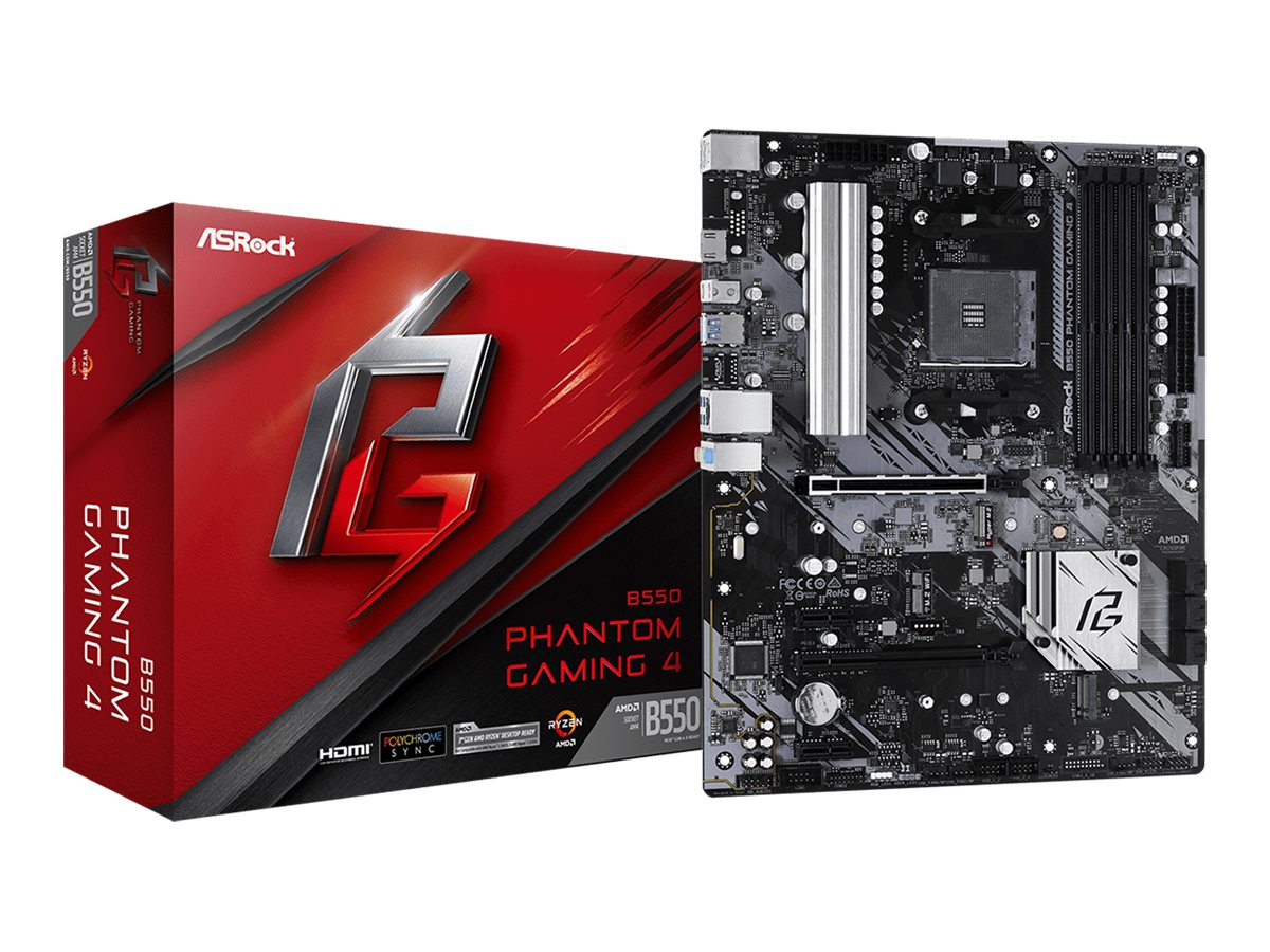 ASRock B550 Phantom Gaming 4 ATX AM4 AMD B550