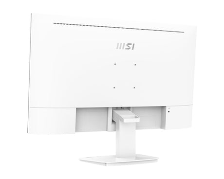 MSI PRO MP273AWDE – 27″ skærm, 1920 × 1080, 100 Hz, hvid – bagside