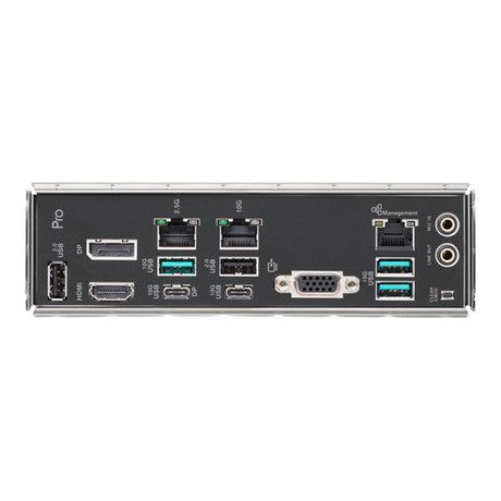 ASUS Pro WS B850M-ACE SE – bagpanel og I/O-skjold