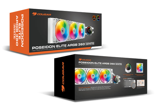 COUGAR Poseidon Elite 360, ARGB, hvid AIO-vandkøler – produktdetalje