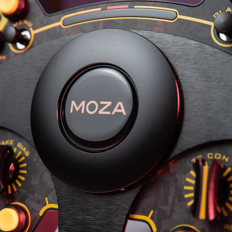 MOZA RS Ratt Rund Läderversion