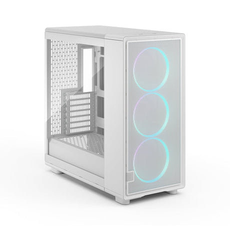 Midi Epoch XL White TG RGB Clear tint Fractal design