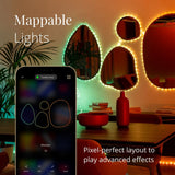 Twinkly Dots 200L RGB LED-remsa Med Svart Kabel 10 Meter