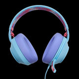 LucidSound LS10 Ocean Waves – blåt gamingheadset med kabel – bagside