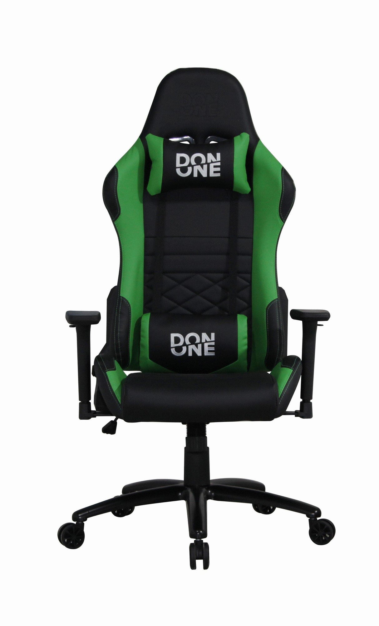 Don One - GC300 Gamer Stol Svart/Grön - PU Läder - Upp Till 120 KG