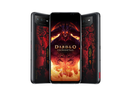 ASUS ROG Phone 6 Diablo Immortal Edition – vist i en samlet opsætning (vinkel 7)