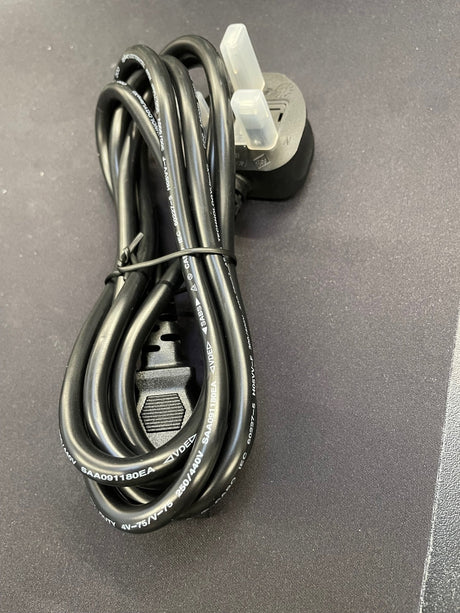 UK-strømkabel til Xbox 360-strømforsyning – Kettle Lead – sort – produktfoto