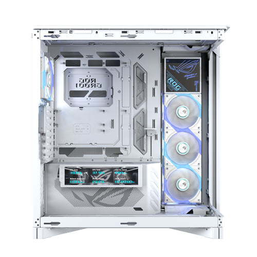 ASUS ROG CRONOX GR801 CURVE TG ARGB WHITE – indvendig opbygning eller underside (vinkel 2)