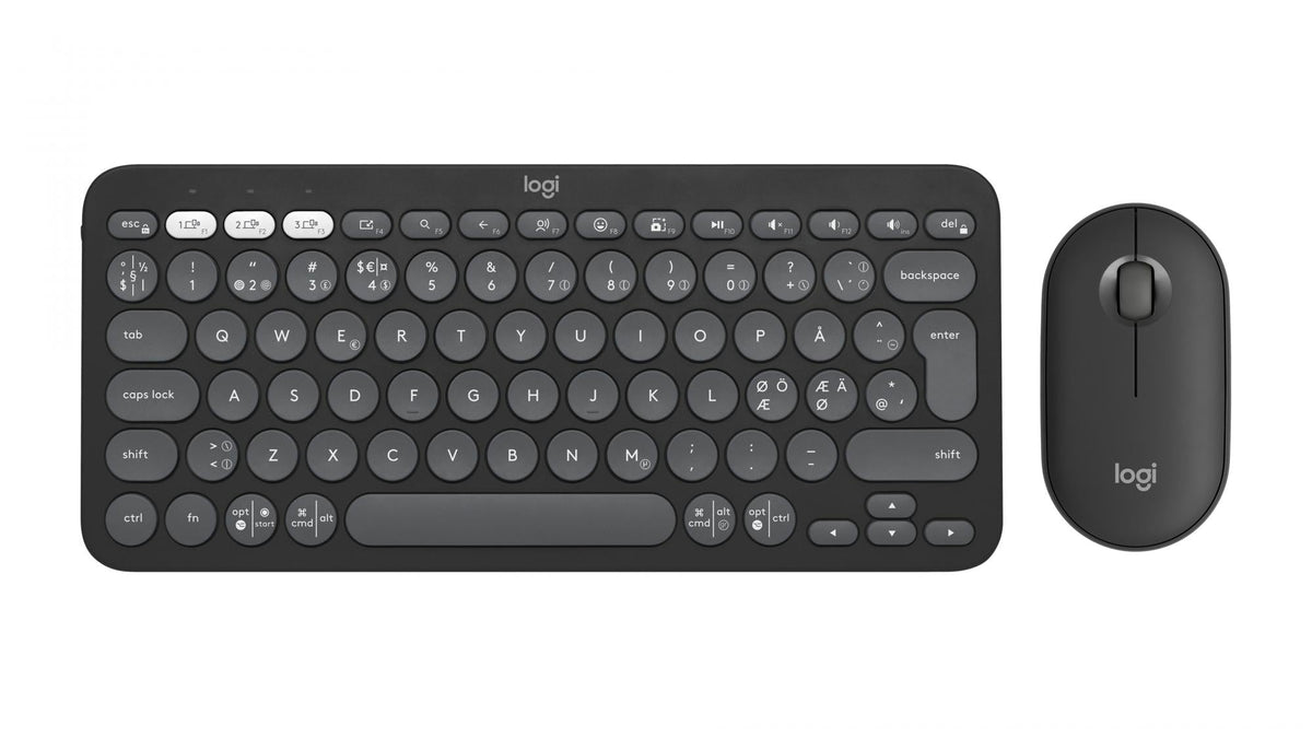 Logitech - Pebble 2 COMBO - Tonal Graphite Nordic Logitech