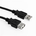 Sharkoon USB 2.0 Type-A Male to Type-A Female Black 3m USB Extension Cable Sharkoon