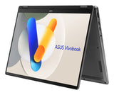 ASUS Vivobook 14 Flip TP3407SA-QL023W Copilot+ PC – set fra siden; tastaturlayout illustrativt