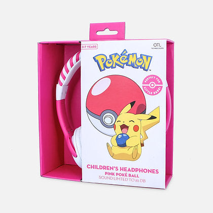 OTL - Juniorhörlurar - Pokemon Pokeball Pink (PK0842)