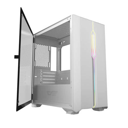 Datorfodral Darkflash DLM23 LED (vit)