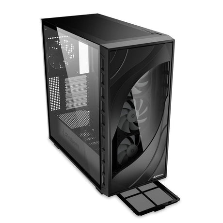 Sharkoon Rebel C80G RGB ATX-kabinet – sort, glasside