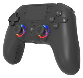 Subsonic – sort trådløs LED-controller til PS4 og PC – forside