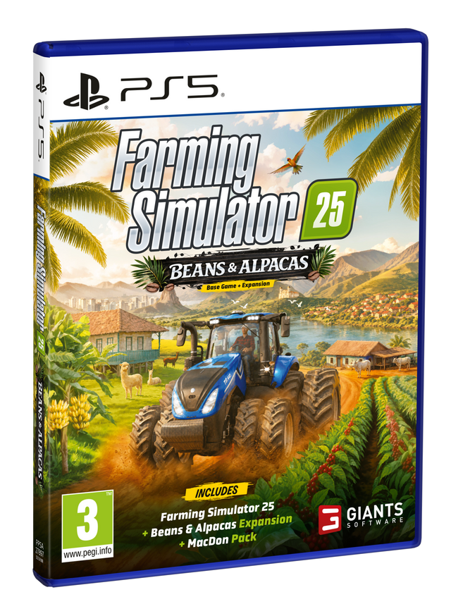 Farming Simulator 25 - Beans & Alpacas Edition – PlayStation 5 – spilomslag