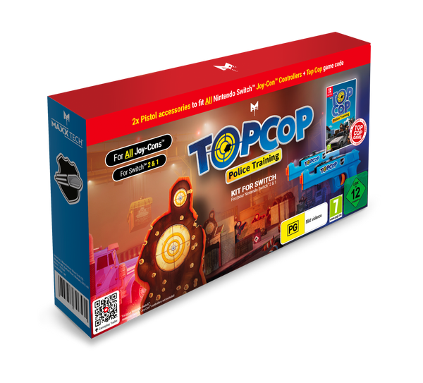 Top Cop: Police Training – downloadkode og 2 Joy-Con-greb – Nintendo Switch