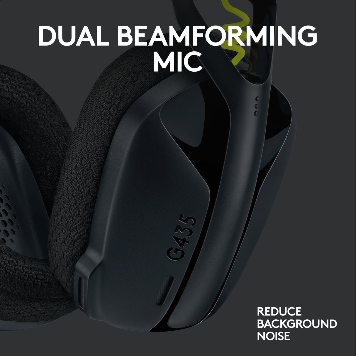 Logitech - G435 Lightspeed Wireless Gaming Headset - Svart