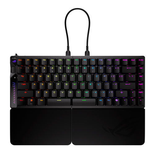ASUS ROG Falcata – taster og arbejdsflade set ovenfra