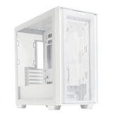 ASUS A21 mATX Case with BTF support - White ASUS
