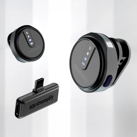 Streamplify MIC GO, Wireless Noice-Cancelling Microphone, compatibility with Android/iOS