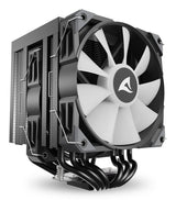 Sharkoon A60 RGB CPU-køler – sort, dual-tower, 159 mm