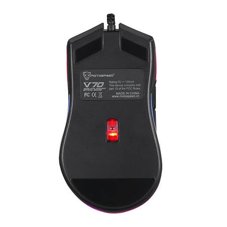 MMotospeed V70 Wired Gaming Mus Svart