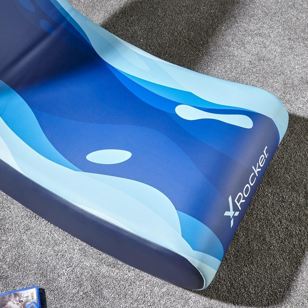 X- Rocker - Video Rocker Gaming Floor Chair - Lava Blue X-Rocker