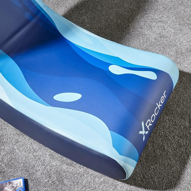 X- Rocker - Video Rocker Gaming Floor Chair - Lava Blue X-Rocker