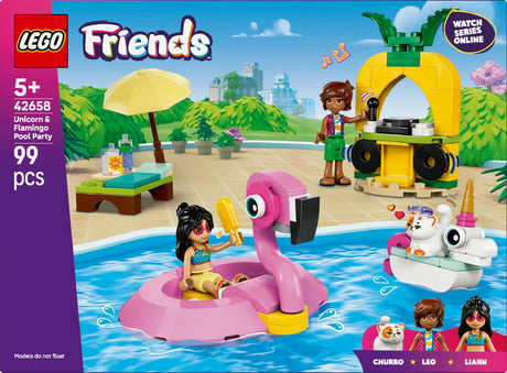 LEGO 42658 Friends Pool Party with Unicorn and Flamingo LEGO