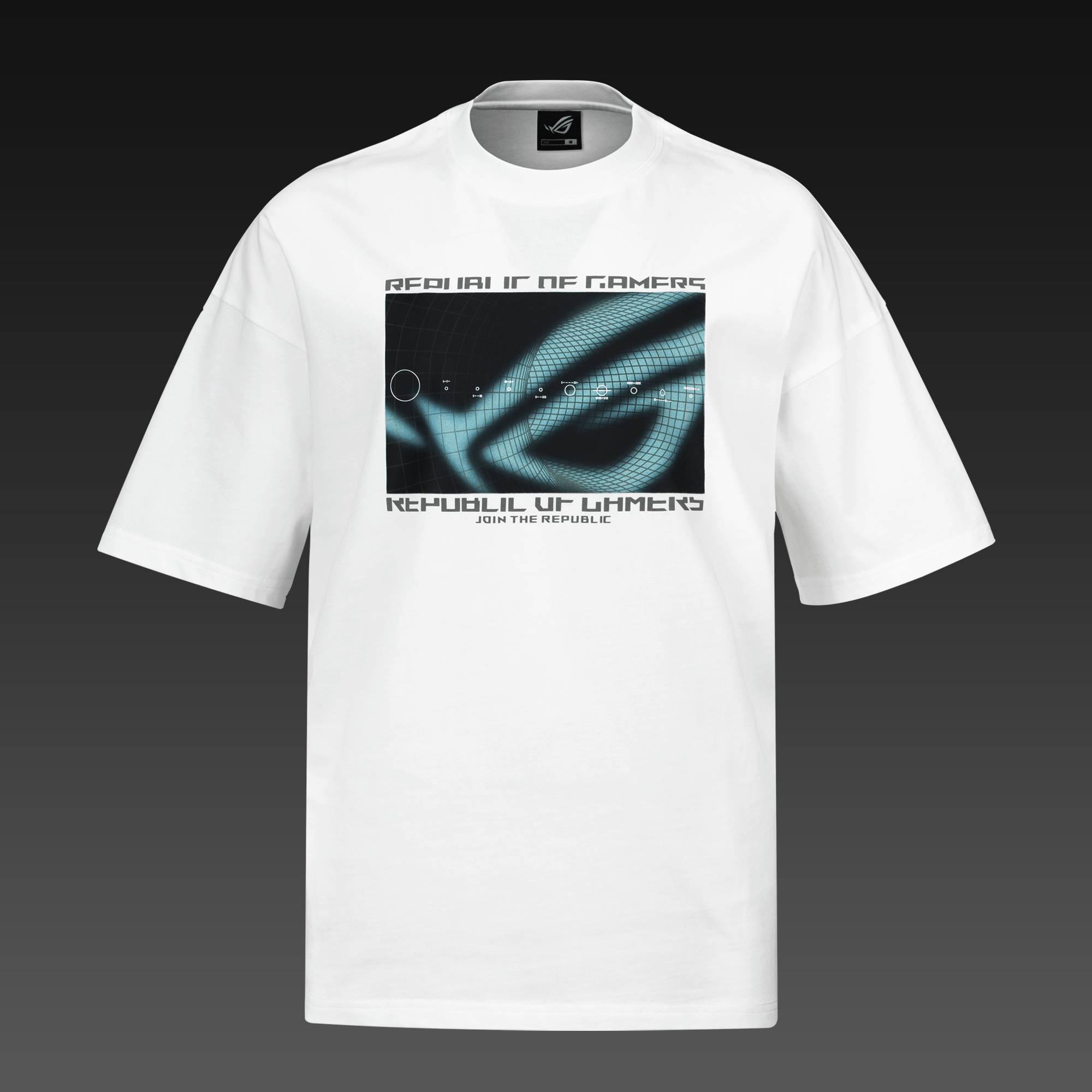 ASUS ROG COSMIC WAVE T-shirt - Normal Passform - Vit