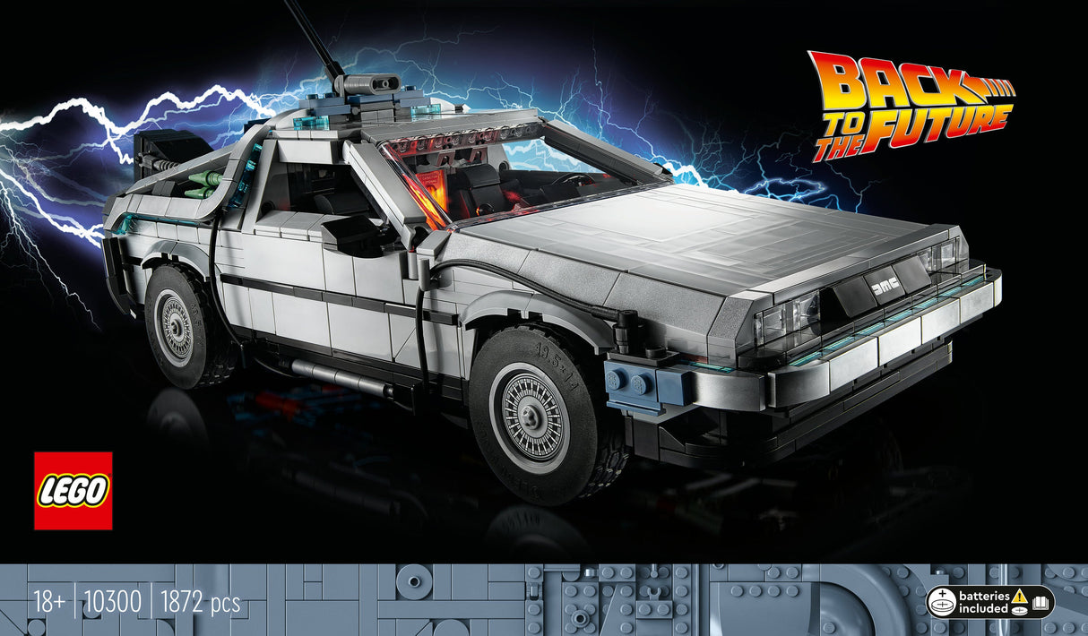LEGO 10300 Ikoner Tillbaka Till Framtiden Time Machine Construction Toy