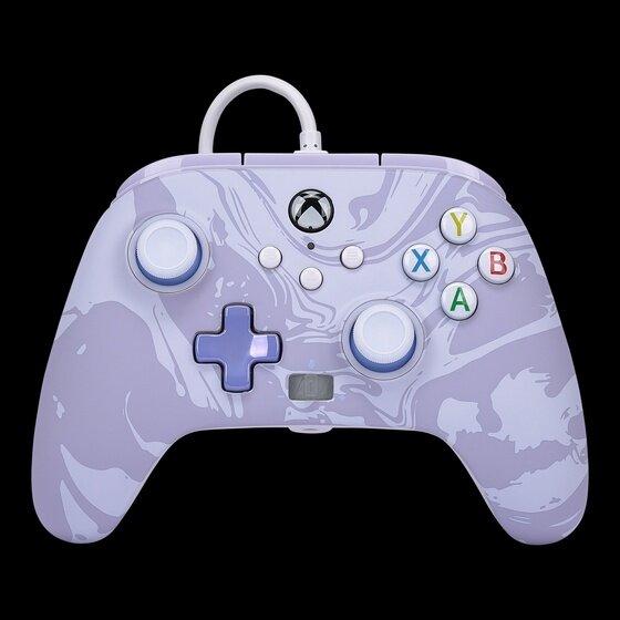 PowerA Enhanced Cabled Controller - Xbox Series X/S - Lavender Swirl