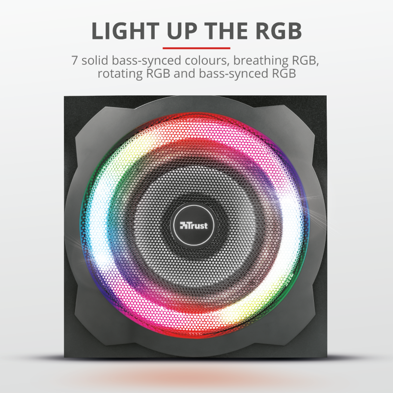 Trust GXT 629 Tytan RGB Illuminated 2.1 Speaker Set