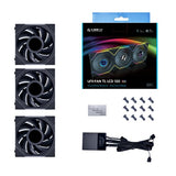 Lian Li UNI FAN TL LCD, 3-pack, svart - 120 mm