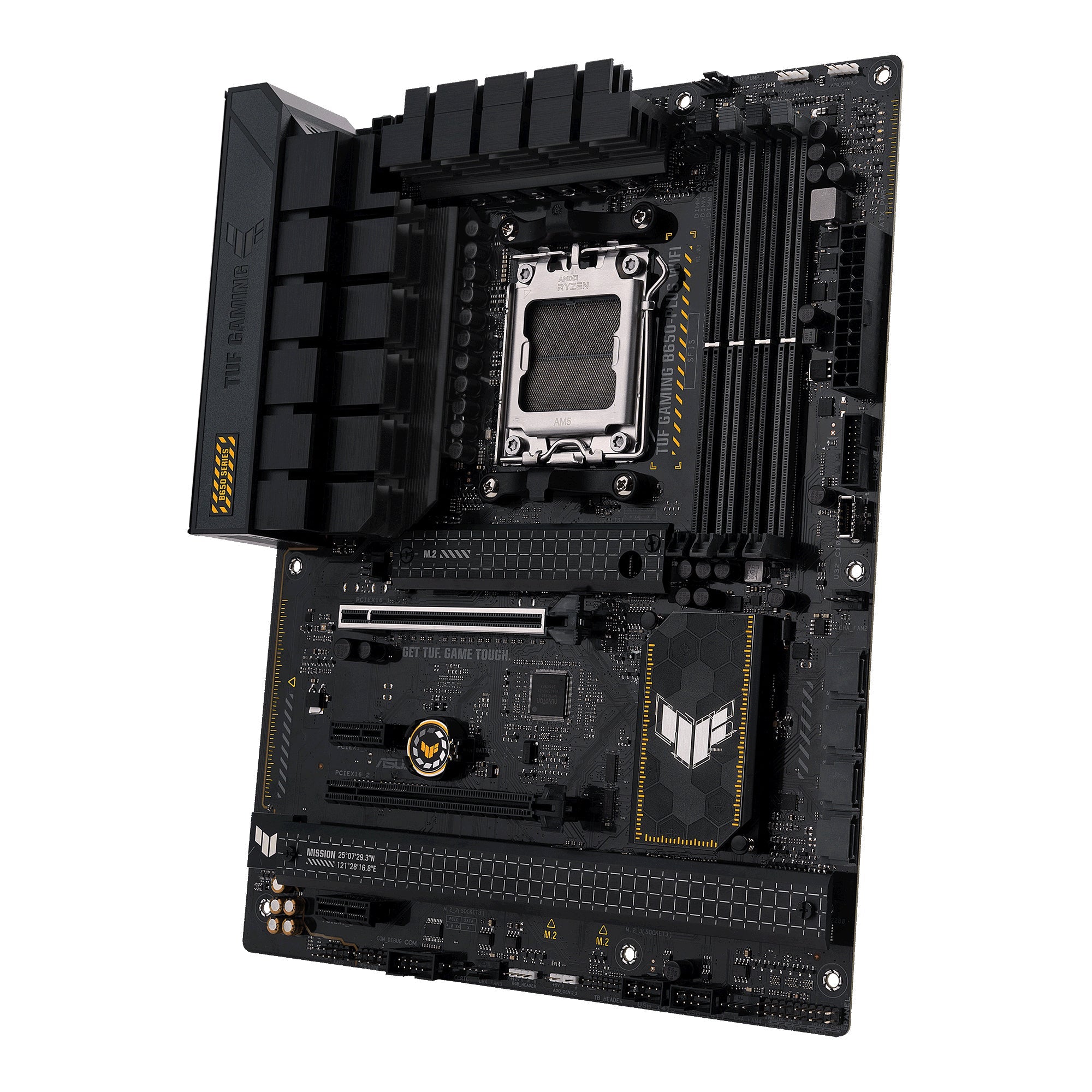 ASUS TUF GAMING B650-PLUS WIFI, Moderkort (svart/ljus Orange)