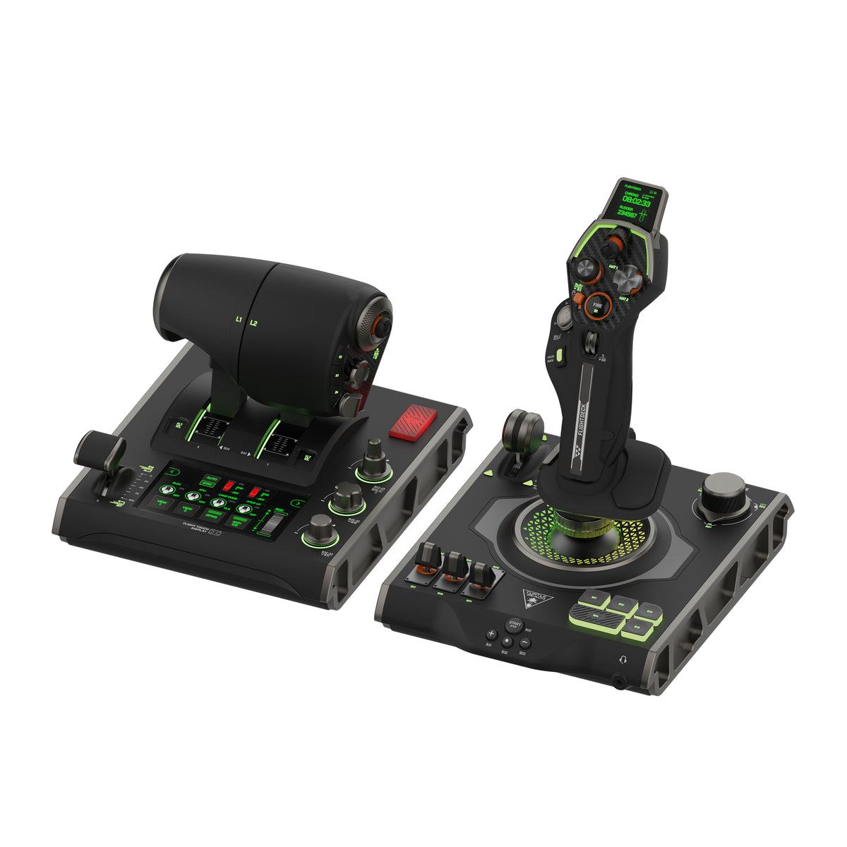 Turtle Beach VelocityOne Flightdeck – HOTAS til PC – To moduler set skråt