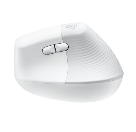 Logitech - Lift for Mac Vertical Ergonomic Mouse - OFF-WHITE